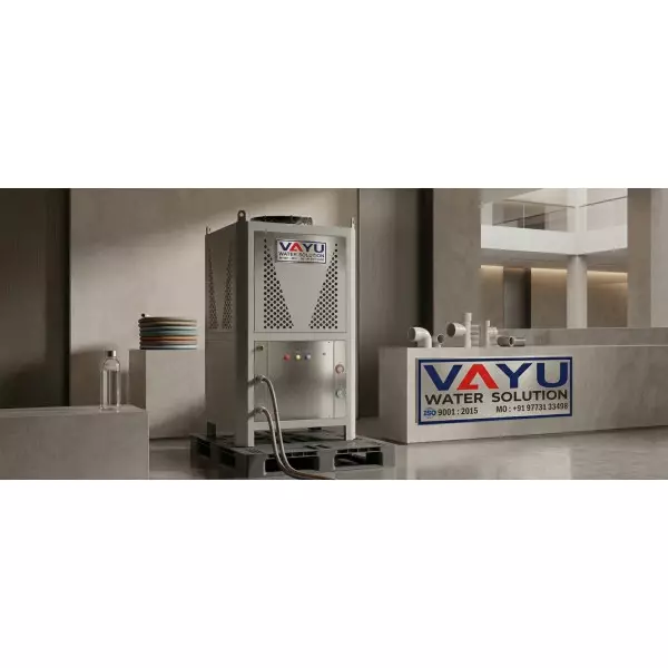 Printing Machine Oil Chiller Unit Installed In Industrial Setting