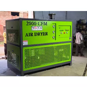 Refrigerated Air Dryer Unit Handling 2000 CFM Capacity In Industrial Setting