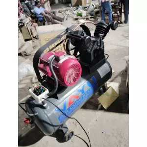 Two Stage Industrial Air Compressor Machine Installed In Factory Setting