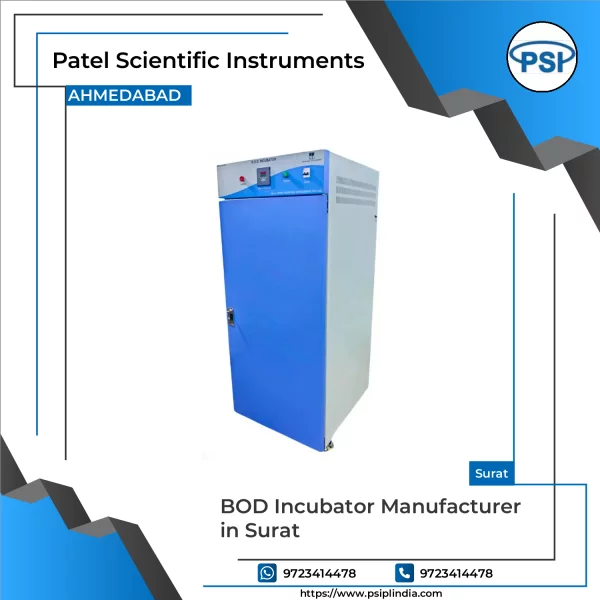 BOD Incubator Unit Showing Digital Control Panel And Sample Racks