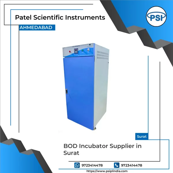 BOD Incubator Showing Digital Control Panel And Stainless Steel Chamber