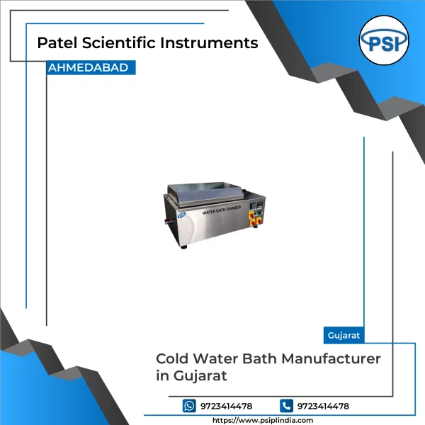 Cold Water Bath Instrument Showing Temperature Control Panel