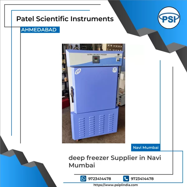 Deep Freezer Unit With Adjustable Shelves Used In Laboratory Storage