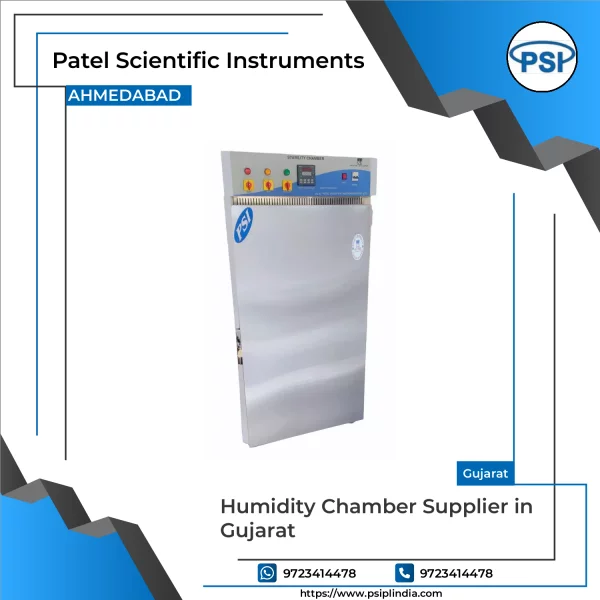 Industrial Humidity Chamber Showing Interior Shelves With Samples Under Controlled Moisture