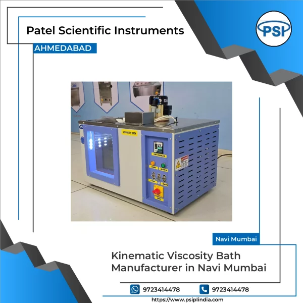 Kinematic Viscosity Bath Showing Digital Controls And Sample Container