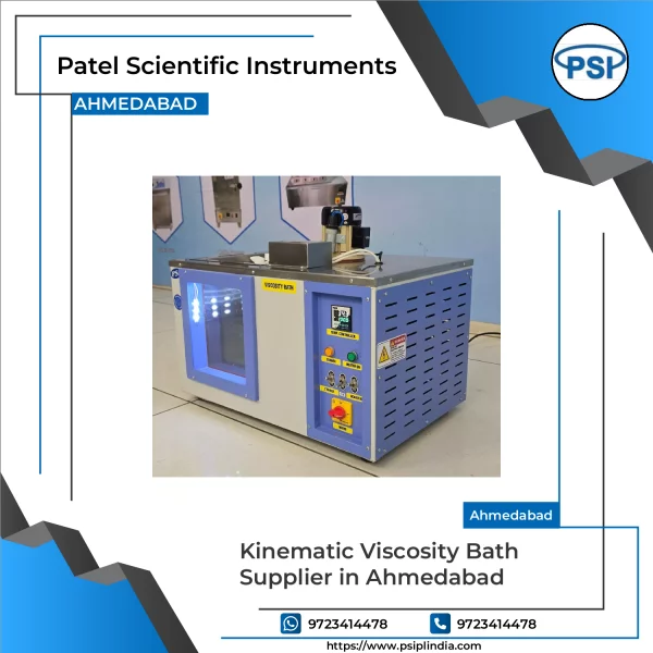 Kinematic Viscosity Bath Instrument Setup In Laboratory Environment