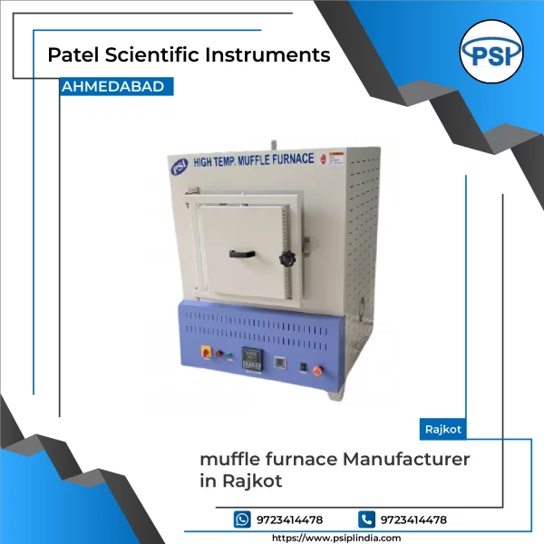 Industrial Muffle Furnace Showing Digital Temperature Controls