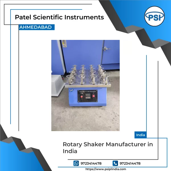 Rotary Shaker Machine For Laboratory Use Showing Platform With Clamps
