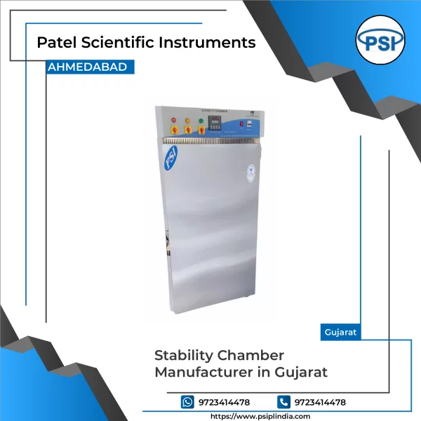 Stability Chamber Showing Digital Control Panel With Temperature And Humidity Settings