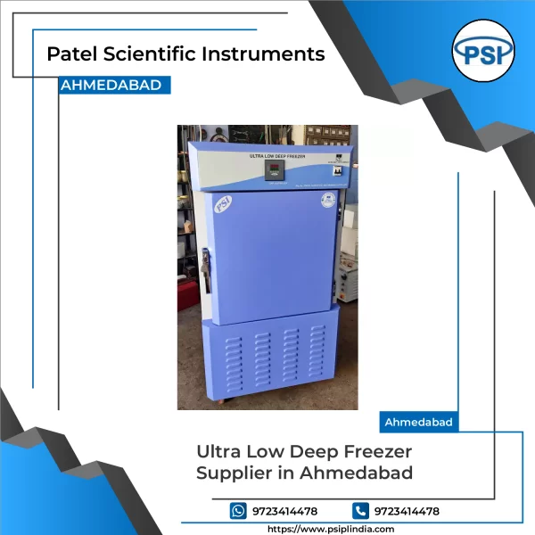 Ultra Low Deep Freezer Showing Front Panel With Digital Display