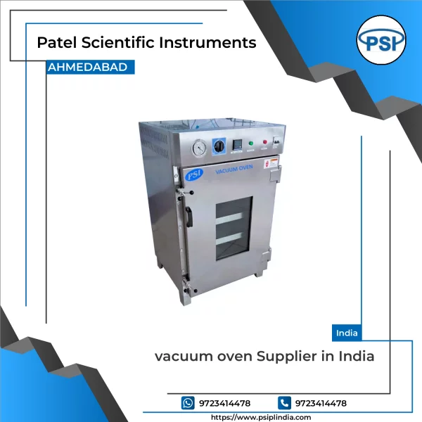 Industrial Vacuum Oven Showing Stainless Steel Chamber And Digital Controls