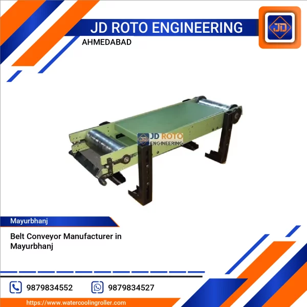 Belt Conveyor System For Industrial Use Transporting Goods
