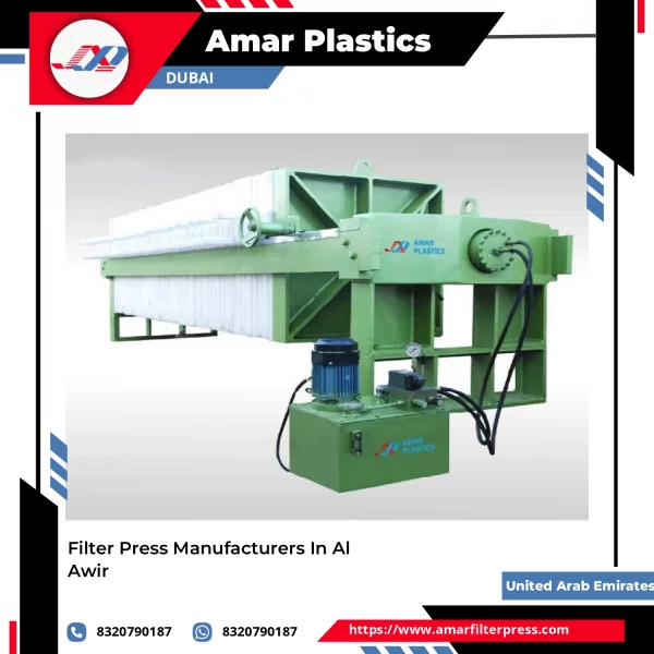 Filter Press Manufacturers In Al Awir