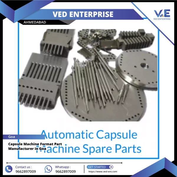 Close-up View Of Precision-engineered Capsule Machine Format Part