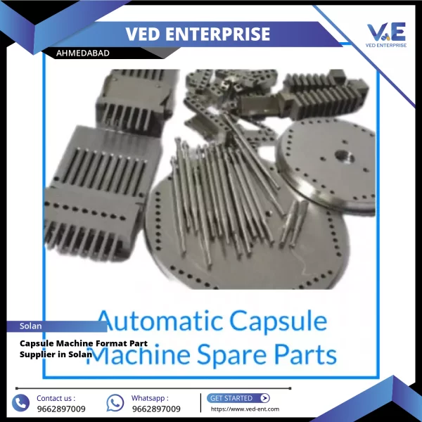 Close-up View Of Capsule Machine Format Part Showing Detailed Metal Components