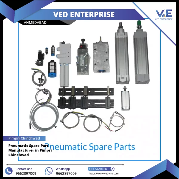 Close-up View Of Pneumatic Spare Part Assembly Used In Pharmaceutical Packaging Machinery