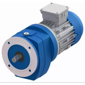 AC Geared Motor Showing Gearbox And Electric Motor Assembly