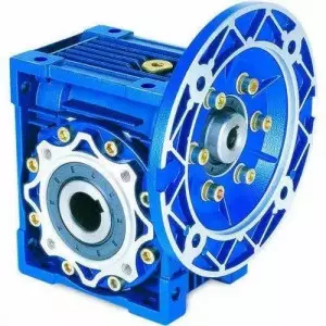NMRV Worm Gearbox Showing Durable Metal Casing And Cooling Fins