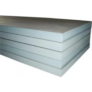 Stack Of Blue Extruded Polystyrene Foam Insulation Boards