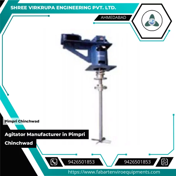 Industrial Agitator Machine Used In Chemical Processing Plant