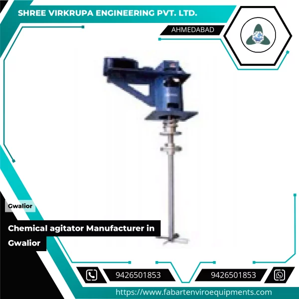Chemical Agitator Machine Used In Industrial Process Mixing Applications