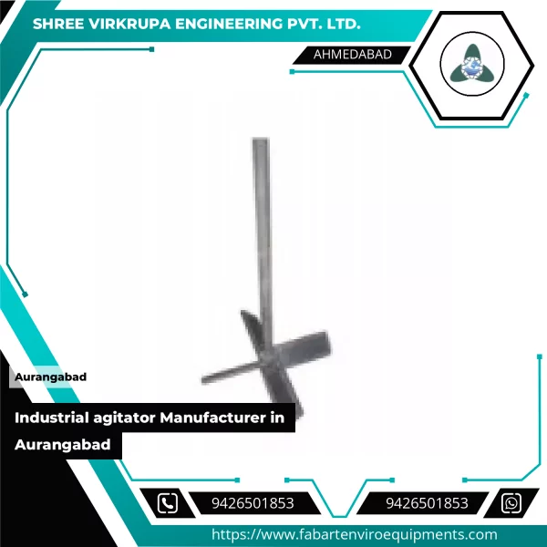 Industrial Agitator Machine Used For Mixing Fluids In Factory Setup