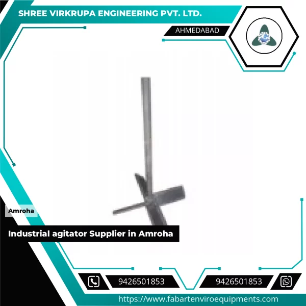 Industrial Agitator Equipment Used In Factory Setup For Mixing