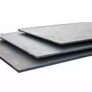 Stack Of Mild Steel Sheets In Warehouse