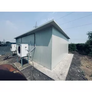 Commercial Cold Room Installation Showing Insulated Panels And Refrigeration Units