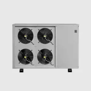 Compact Refrigeration System Unit Installed Inside An Industrial Facility